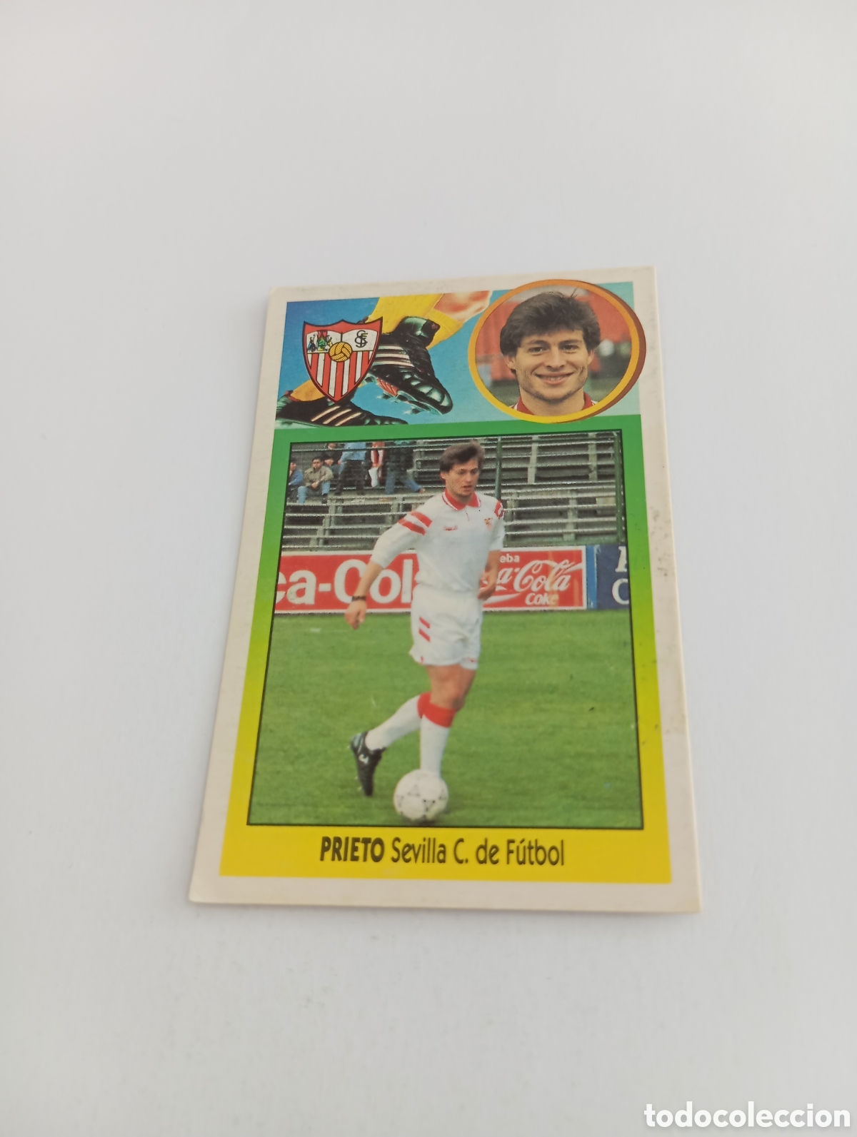Cromos de F&uacute;tbol: PRIETO Sevilla Liga Este 1993 1994 CART&Oacute;N Panini 93 94 NUEVO SIN PEGAR