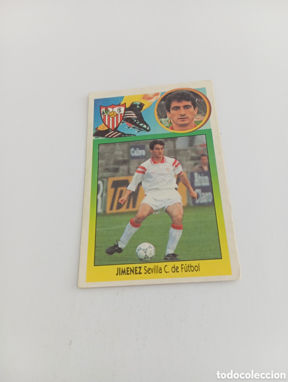 Cromos de F&uacute;tbol: JIM&Eacute;NEZ Sevilla Liga Este 1993 1994 CART&Oacute;N Panini 93 94 NUEVO SIN PEGAR