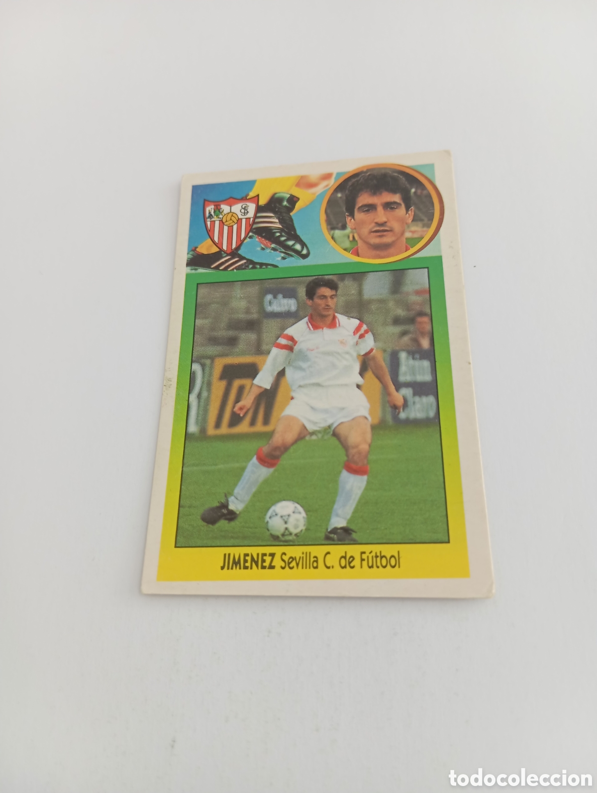 Cromos de F&uacute;tbol: JIM&Eacute;NEZ Sevilla Liga Este 1993 1994 CART&Oacute;N Panini 93 94 NUEVO SIN PEGAR