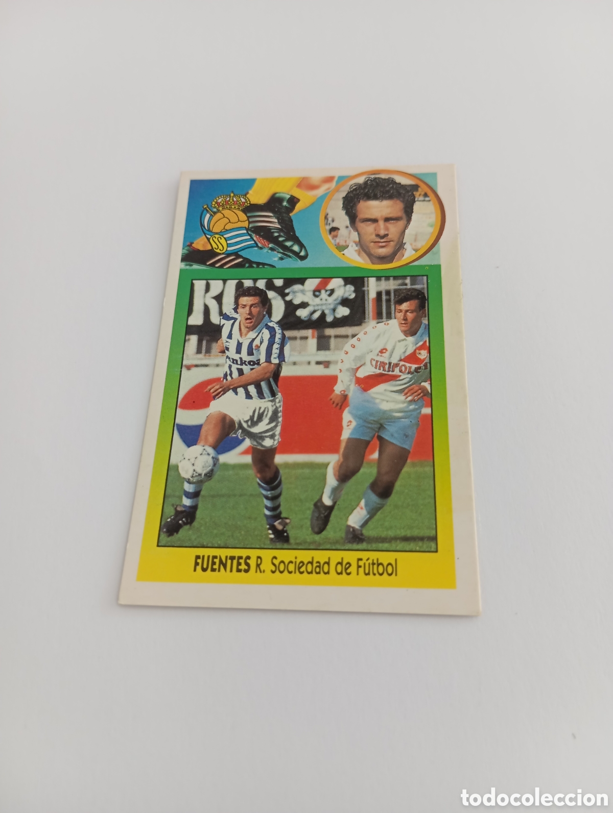 Cromos de F&uacute;tbol: FUENTES Real Sociedad Liga Este 1993 1994 CART&Oacute;N Panini 93 94 NUNCA PEGADO