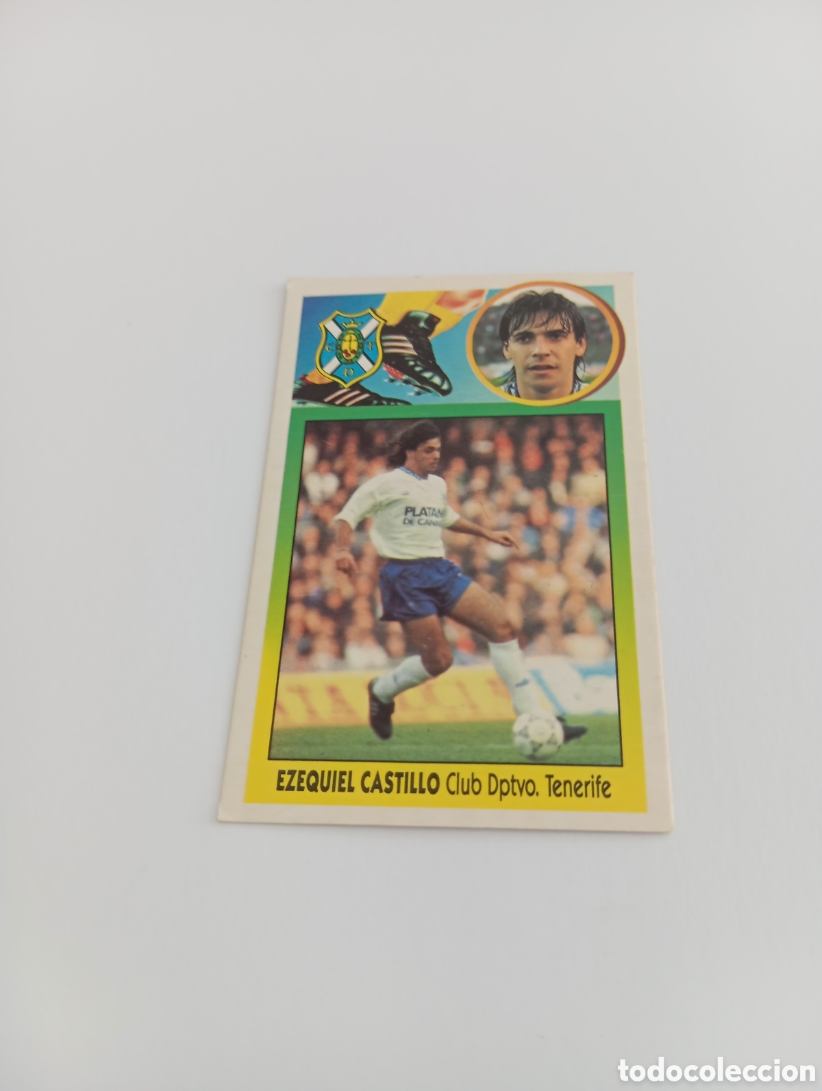 Cromos de F&uacute;tbol: EZEQUIEL CASTILLO Tenerife Liga Este 1993 1994 CART&Oacute;N Panini 93 94 NUNCA PEGADO