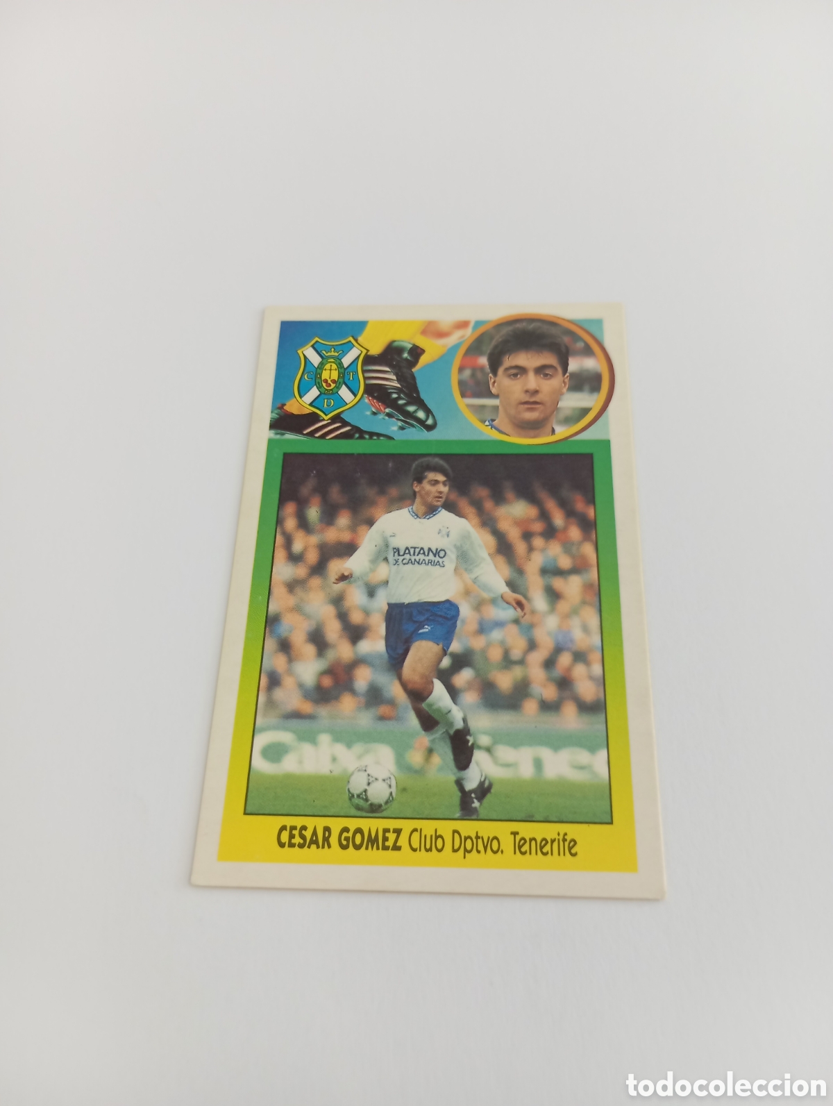 Cromos de F&uacute;tbol: C&Eacute;SAR G&Oacute;MEZ Tenerife Liga Este 1993 1994 CART&Oacute;N Panini 93 94 NUNCA PEGADO