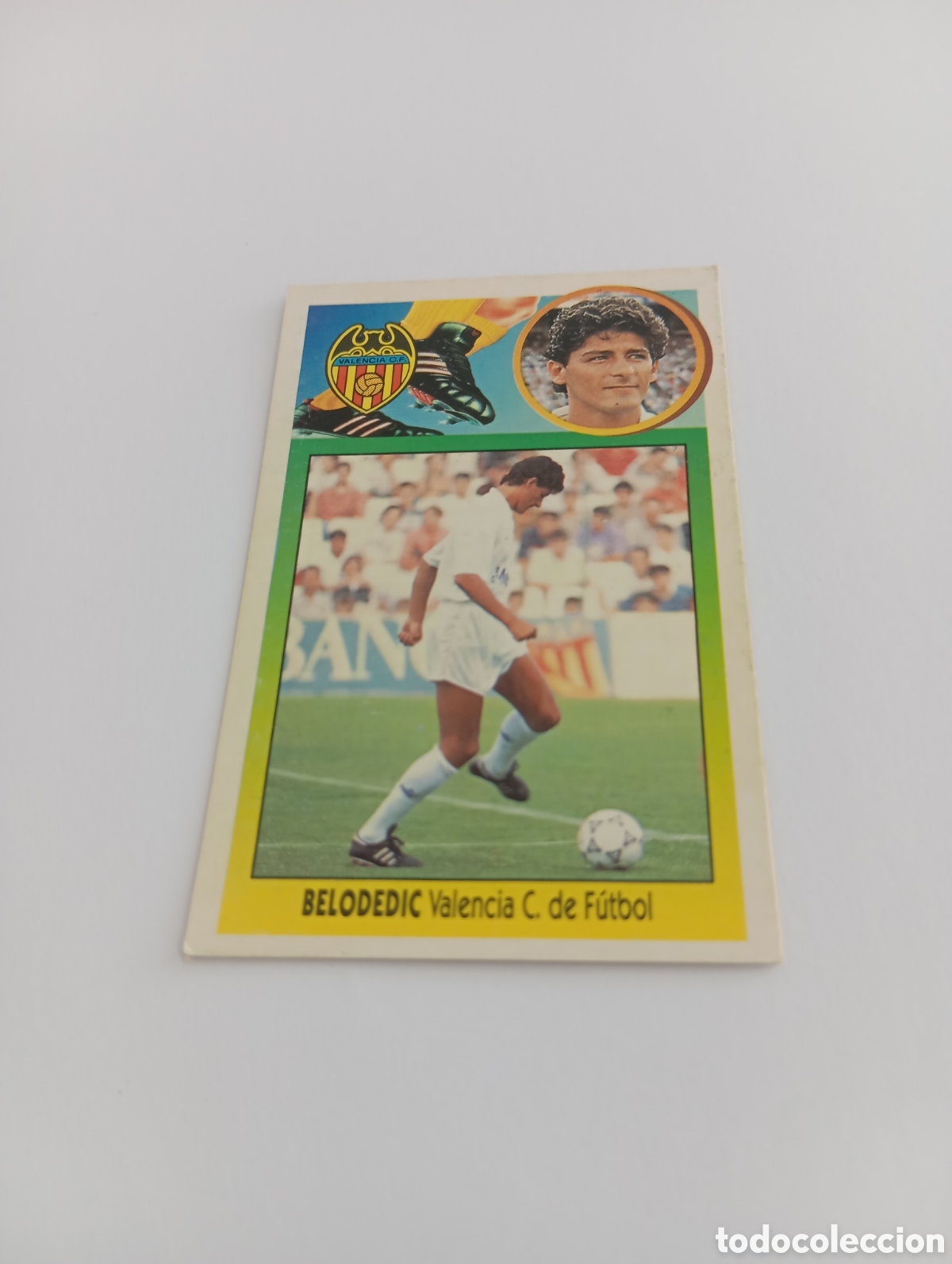 Cromos de F&uacute;tbol: BELODEDIC COLOCA Valencia Liga Este 1993 1994 CART&Oacute;N Panini 93 94 RECUPERADO
