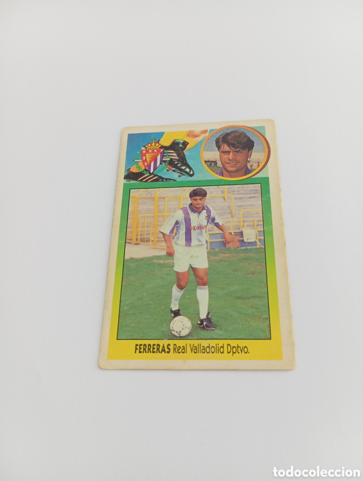 Cromos de F&uacute;tbol: FERRERAS COLOCA Valladolid Liga Este 1993 1994 CART&Oacute;N Panini 93 94 NUNCA PEGADO