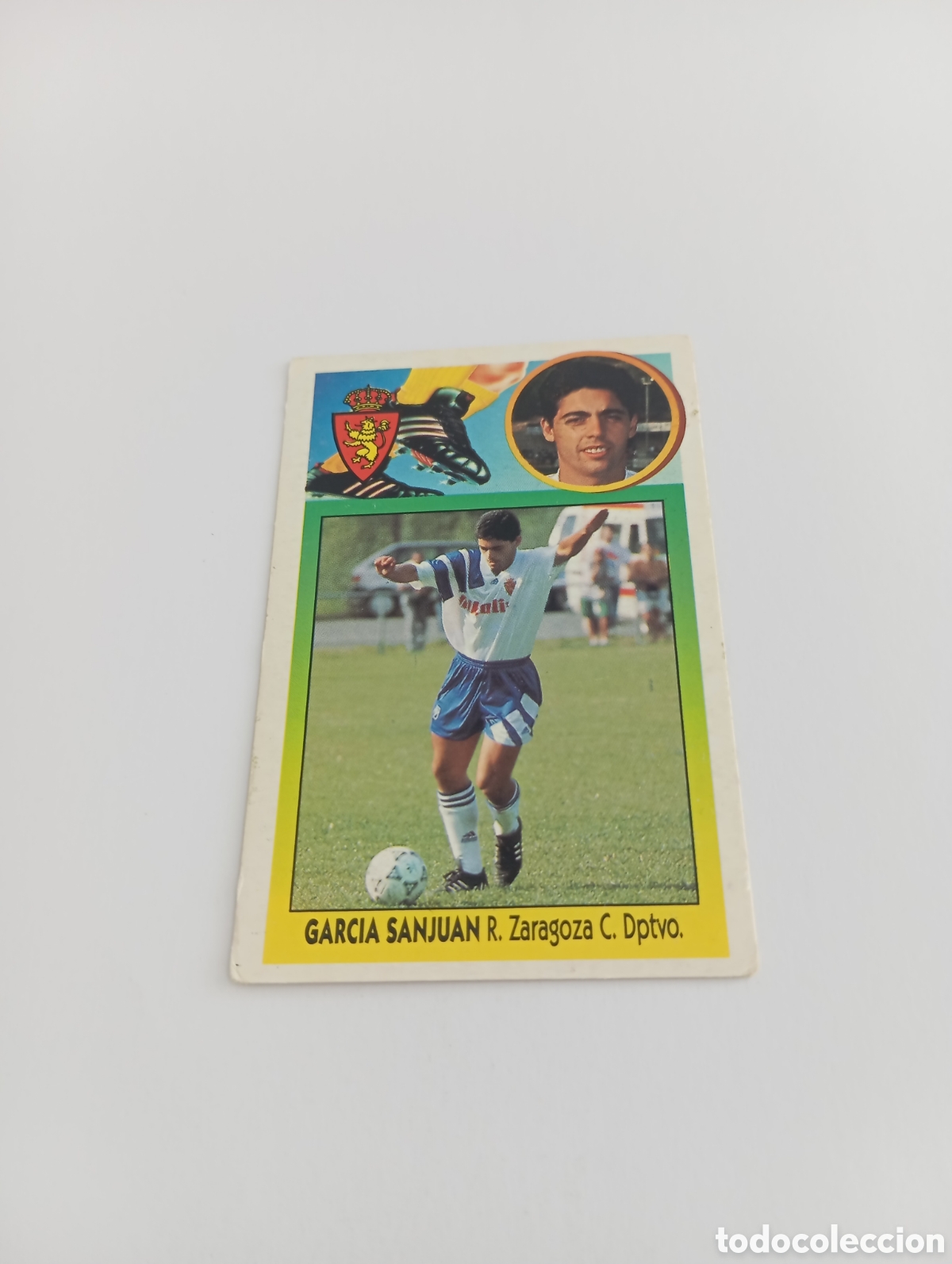Cromos de F&uacute;tbol: GARC&Iacute;A SANJUAN Zaragoza Liga Este 1993 1994 CART&Oacute;N Panini 93 94 NUNCA PEGADO