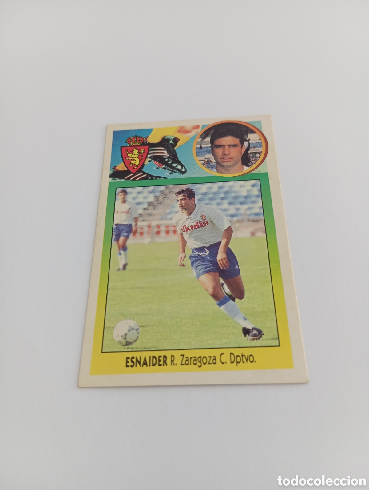 Cromos de F&uacute;tbol: ESNAIDER COLOCA Zaragoza Liga Este 1993 1994 CART&Oacute;N Panini 93 94 NUEVO