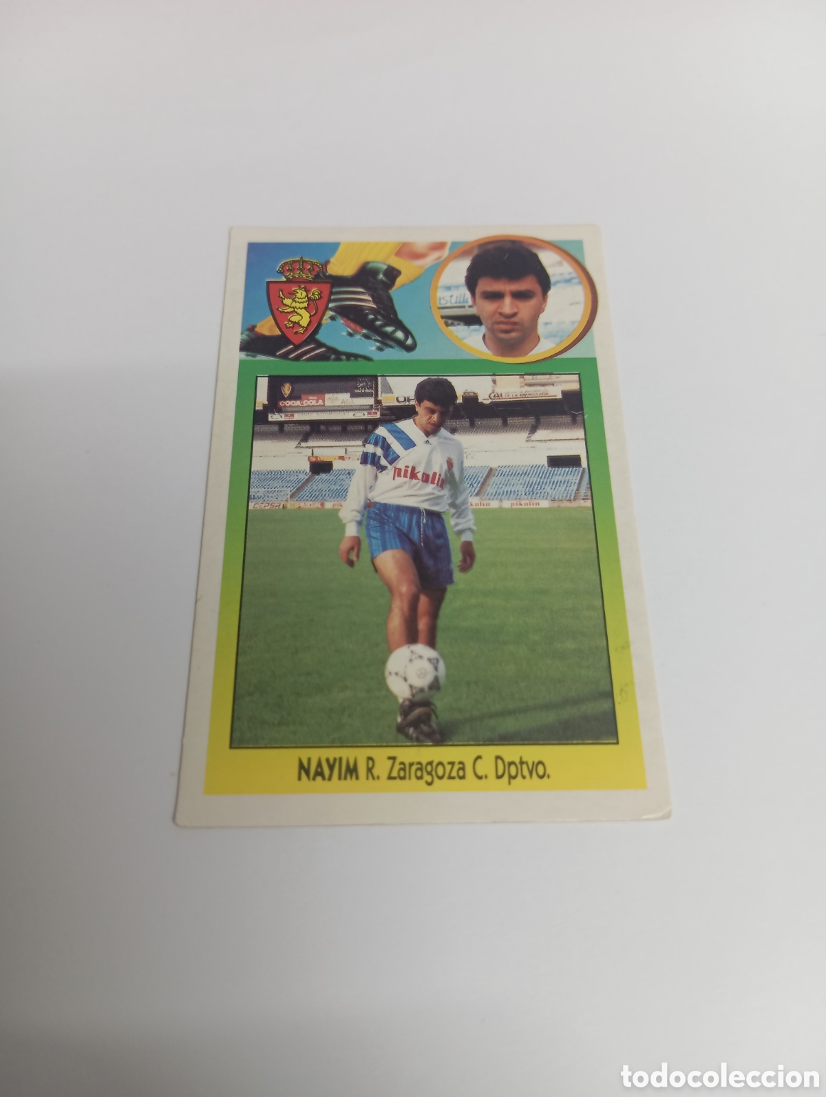 Cromos de F&uacute;tbol: NAYIM Zaragoza Liga Este 1993 1994 CART&Oacute;N Panini 93 94 NUEVO