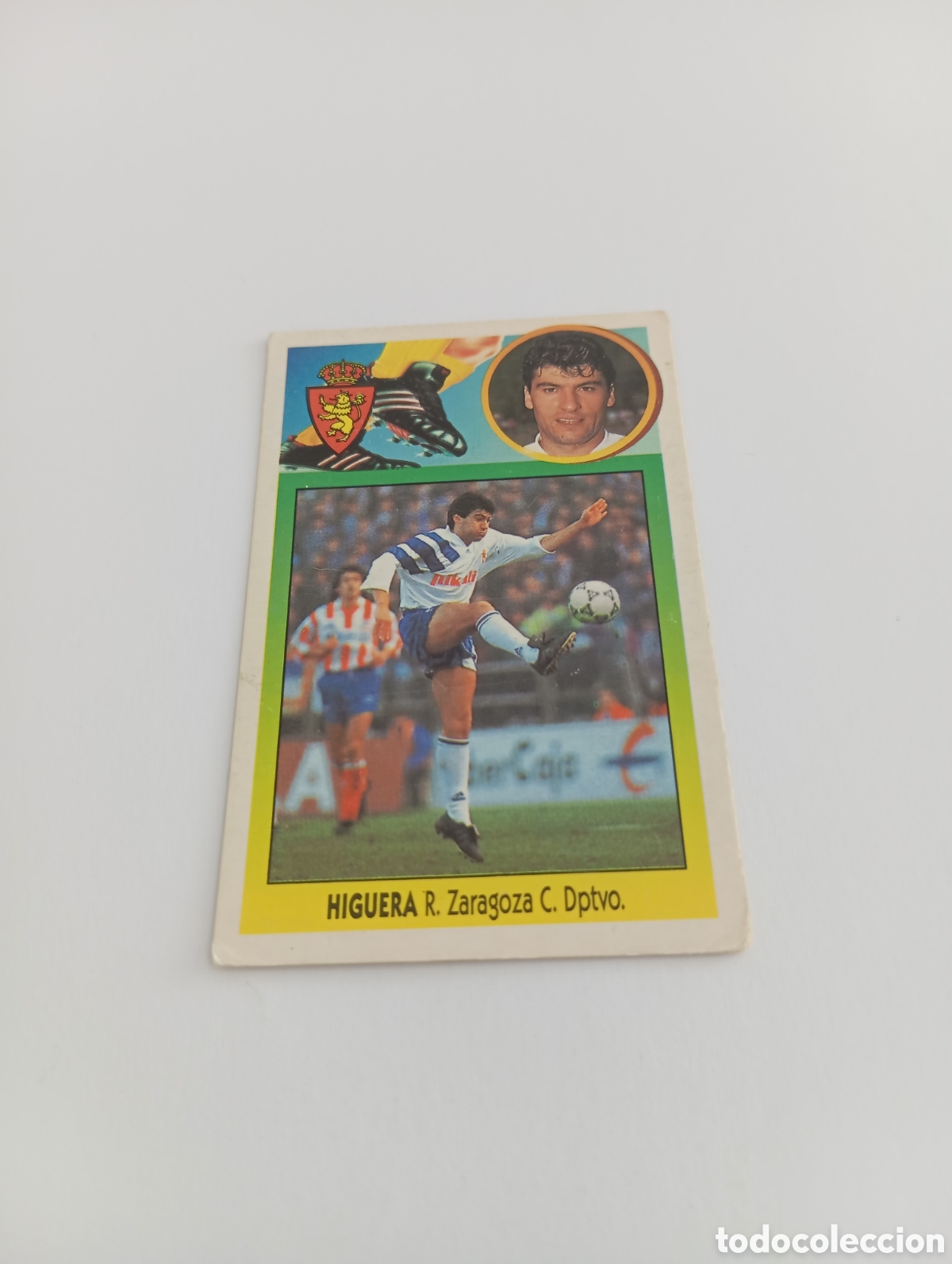 Cromos de F&uacute;tbol: HIGUERA Zaragoza Liga Este 1993 1994 CART&Oacute;N Panini 93 94 NUEVO NUNCA PEGADO