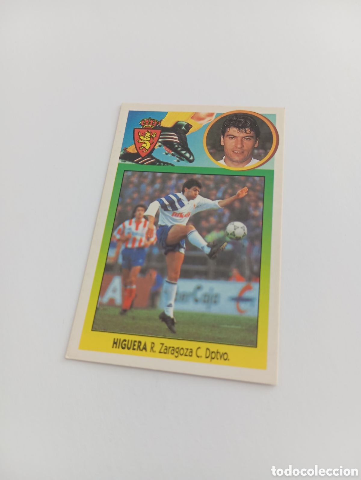 Cromos de F&uacute;tbol: HIGUERA Zaragoza Liga Este 1993 1994 CART&Oacute;N Panini 93 94 NUEVO NUNCA PEGADO