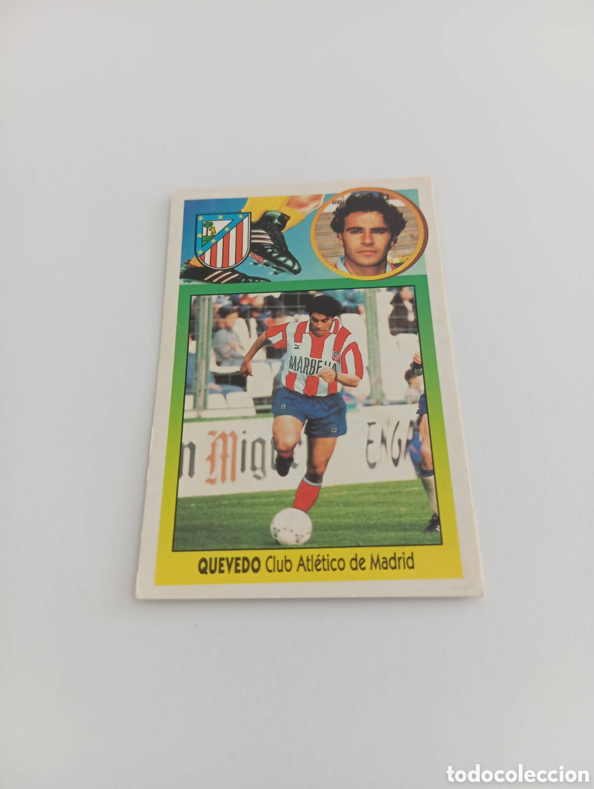 Cromos de F&uacute;tbol: FICHAJE 3 QUEVEDO Liga Este 1993 1994 CART&Oacute;N Panini 93 94 RECUPERADO