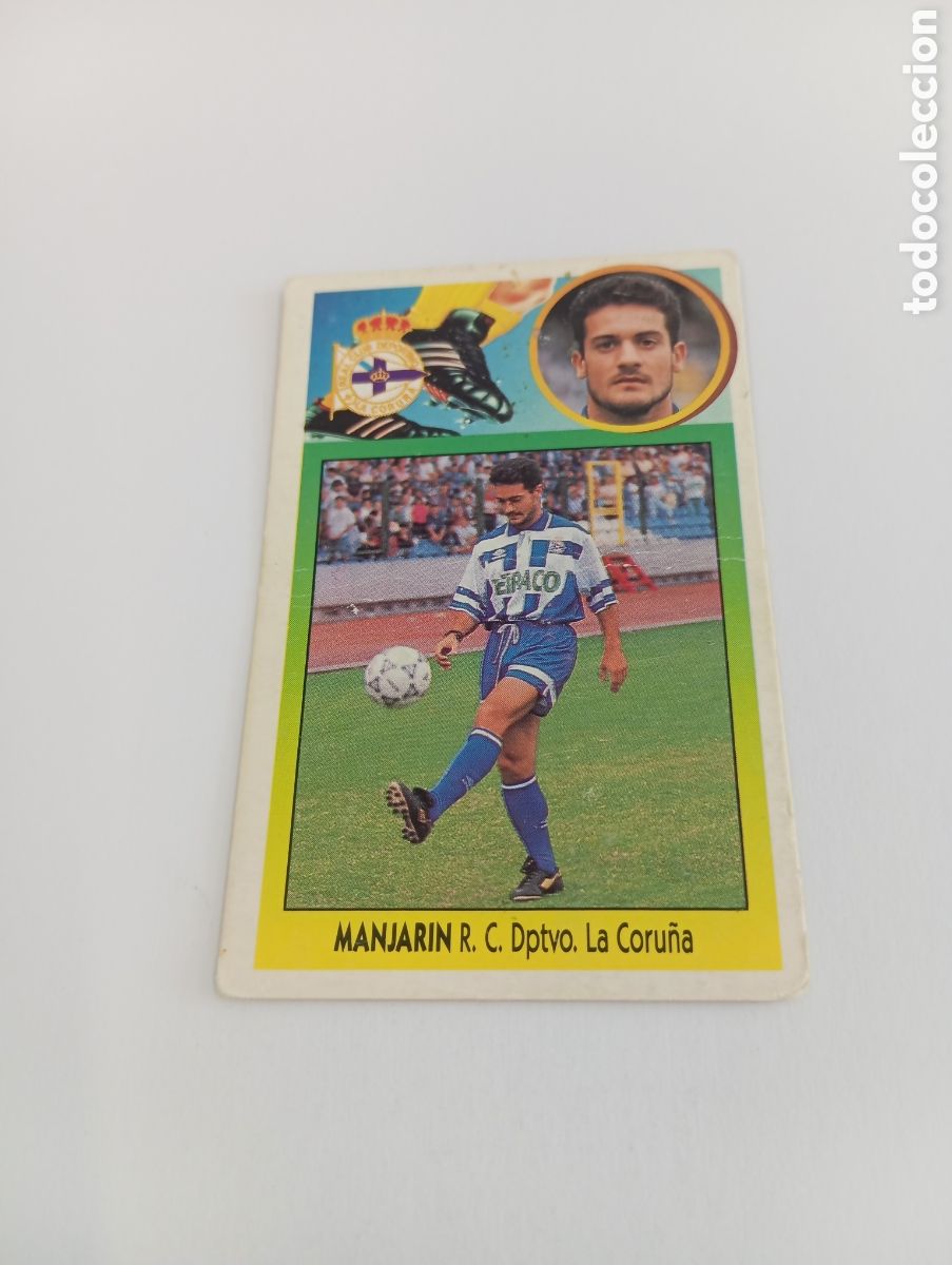 Cromos de F&uacute;tbol: FICHAJE 16 MANJARIN Liga Este 1993 1994 CART&Oacute;N Panini 93 94 NUEVO SIN PEGAR