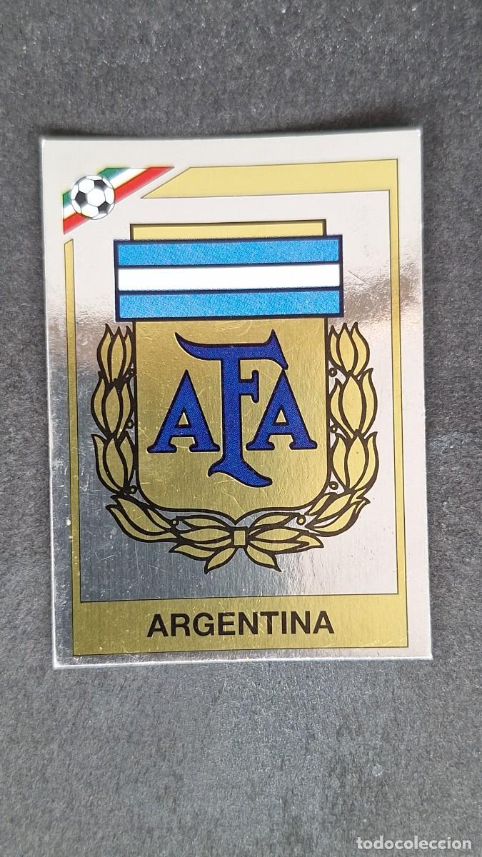 Cromos de F&uacute;tbol: L3 ESCUDO SELECCION ARGENTINA 72 MUNDIAL MEXICO 86 1986 PANINI NUNCA PEGADO SIN PEGAR
