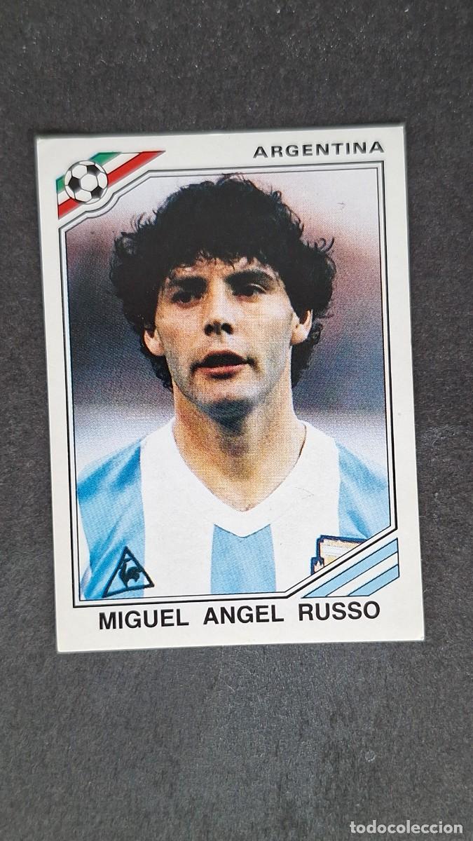 Cromos de F&uacute;tbol: L3 MIGEL A. RUSSO SELECCION ARGENTINA 80 MUNDIAL MEXICO 86 1986 PANINI NUNCA PEGADO SIN PEGAR