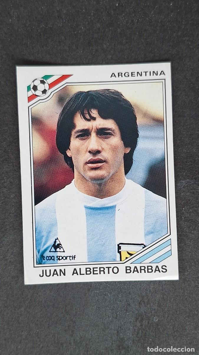 Cromos de F&uacute;tbol: L3 JUAN ALBERTO BARBAS SELECCION ARGENTINA 82 MUNDIAL MEXICO 86 1986 PANINI NUNCA PEGADO SIN PEGAR