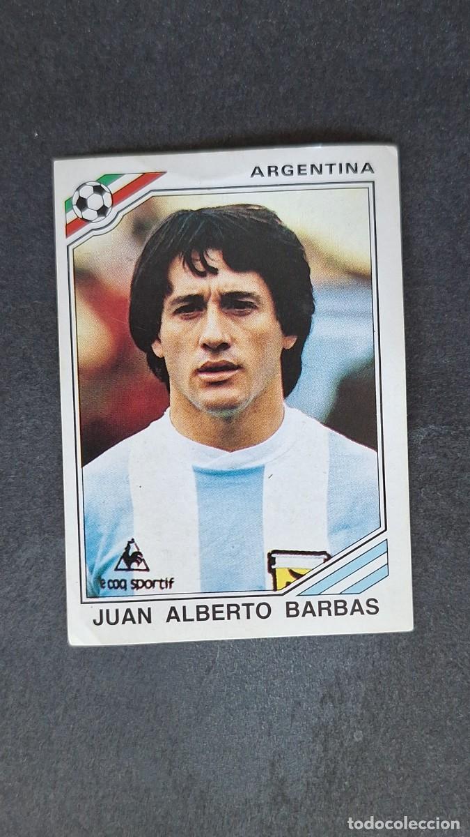 Cromos de F&uacute;tbol: L3 JUAN ALBERTO BARBAS SELECCION ARGENTINA 82 MUNDIAL MEXICO 86 1986 PANINI NUNCA PEGADO SIN PEGAR
