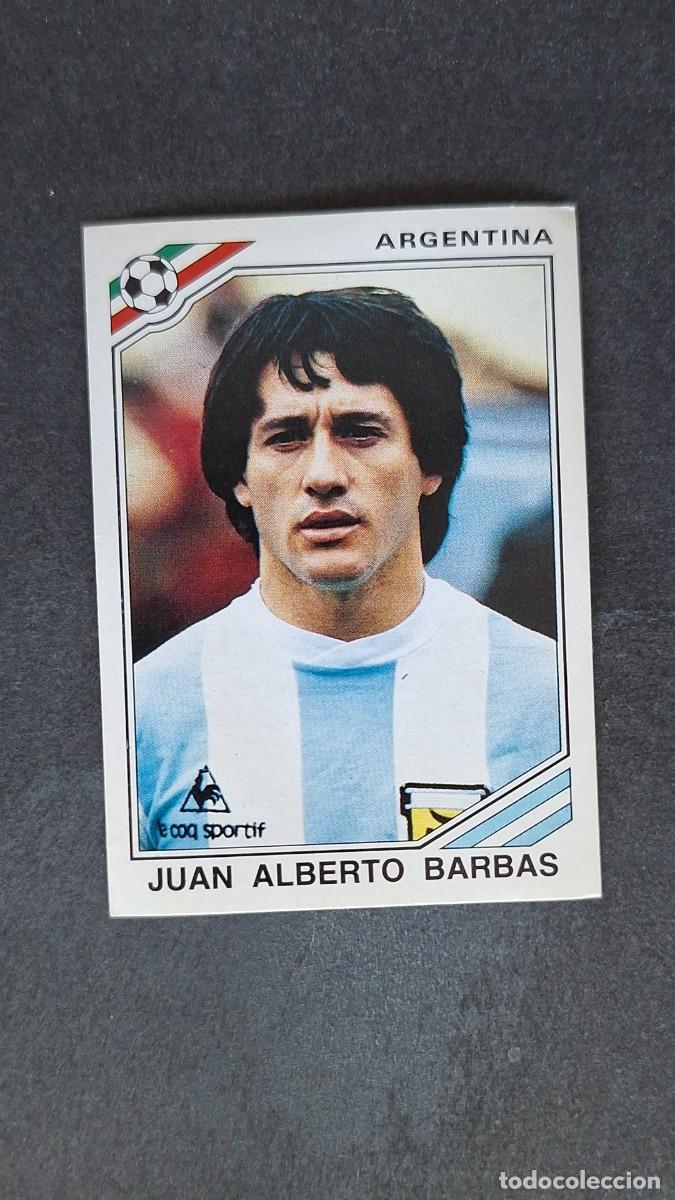 Cromos de F&uacute;tbol: L3 JUAN ALBERTO BARBAS SELECCION ARGENTINA 82 MUNDIAL MEXICO 86 1986 PANINI NUNCA PEGADO SIN PEGAR
