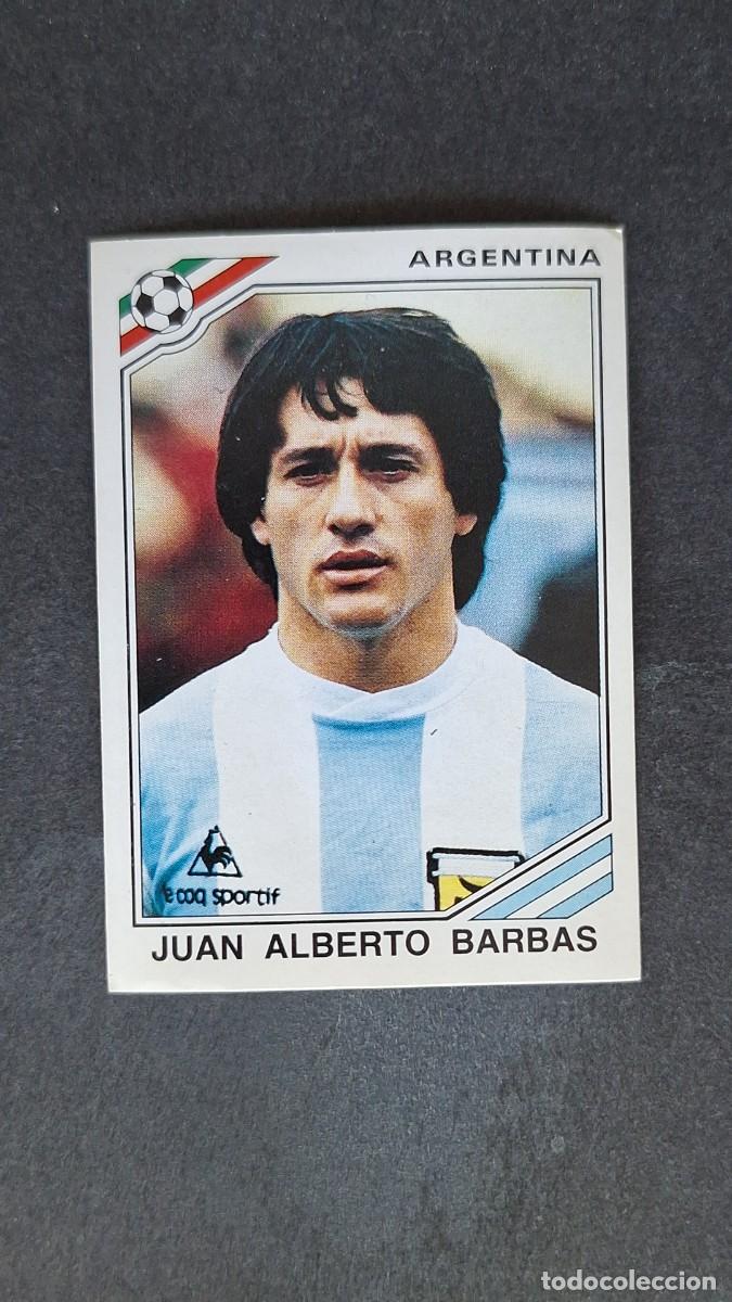 Cromos de F&uacute;tbol: L3 JUAN ALBERTO BARBAS SELECCION ARGENTINA 82 MUNDIAL MEXICO 86 1986 PANINI NUNCA PEGADO SIN PEGAR