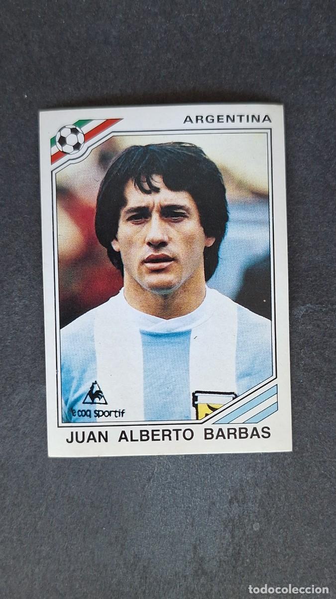 Cromos de F&uacute;tbol: L3 JUAN ALBERTO BARBAS SELECCION ARGENTINA 82 MUNDIAL MEXICO 86 1986 PANINI NUNCA PEGADO SIN PEGAR