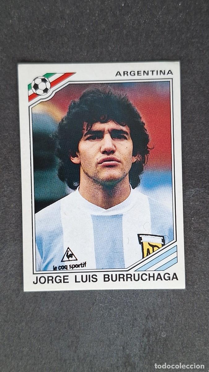 Cromos de F&uacute;tbol: L3 BURRUCHAGA SELECCION ARGENTINA 85 MUNDIAL MEXICO 86 1986 PANINI NUNCA PEGADO SIN PEGAR