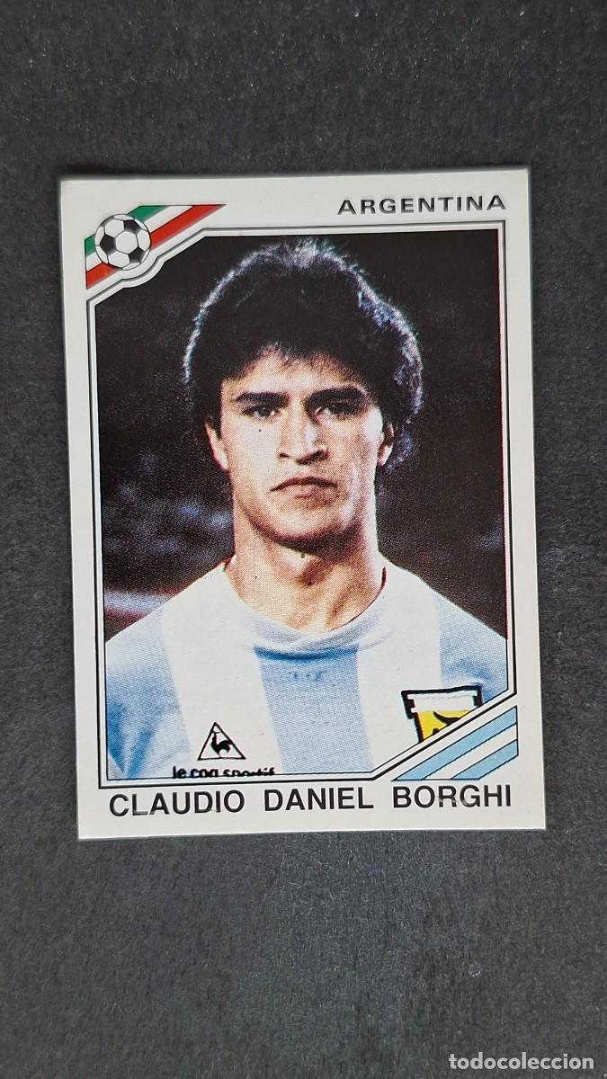 Cromos de F&uacute;tbol: L3 BORGHI SELECCION ARGENTINA 86 MUNDIAL MEXICO 86 1986 PANINI NUNCA PEGADO SIN PEGAR