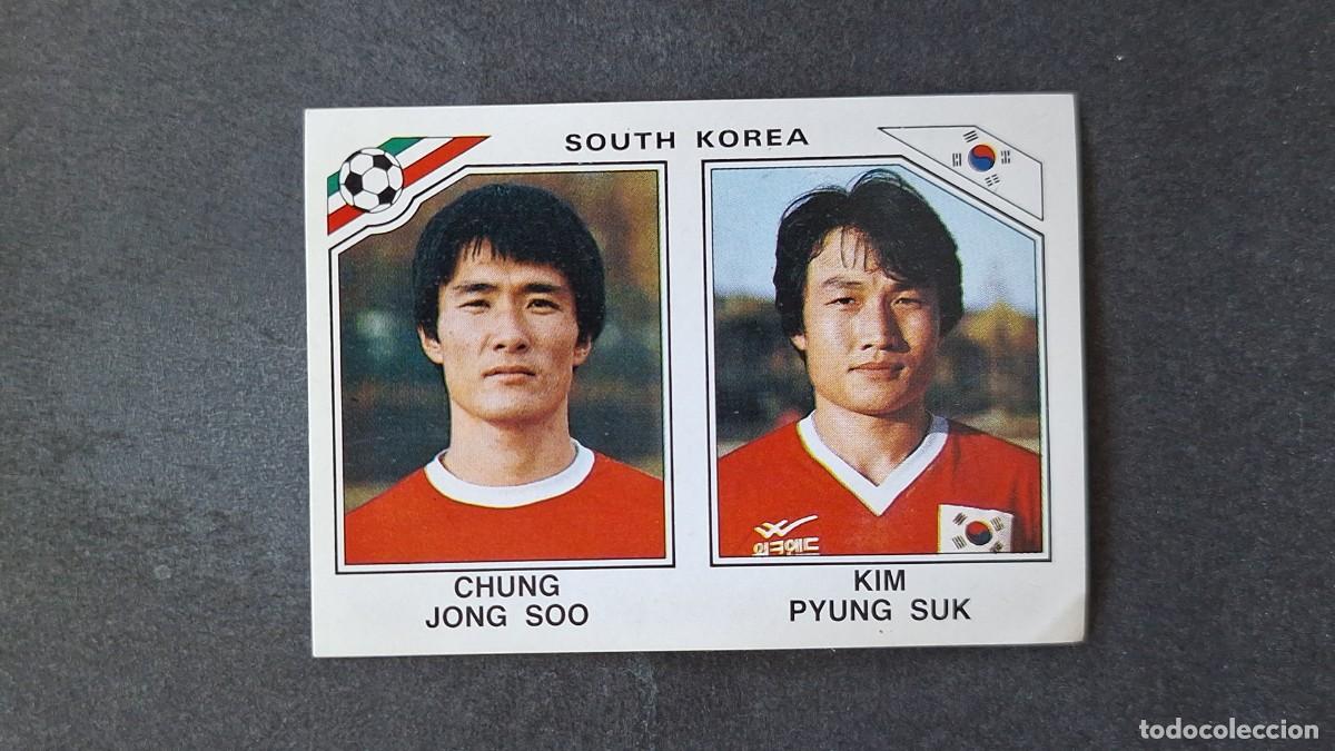 Cromos de F&uacute;tbol: L3 JONG SOO - PYUNG SUK SELECCION KOREA DEL SUR 94 MUNDIAL MEXICO 86 PANINI NUNCA PEGADO SIN PEGAR