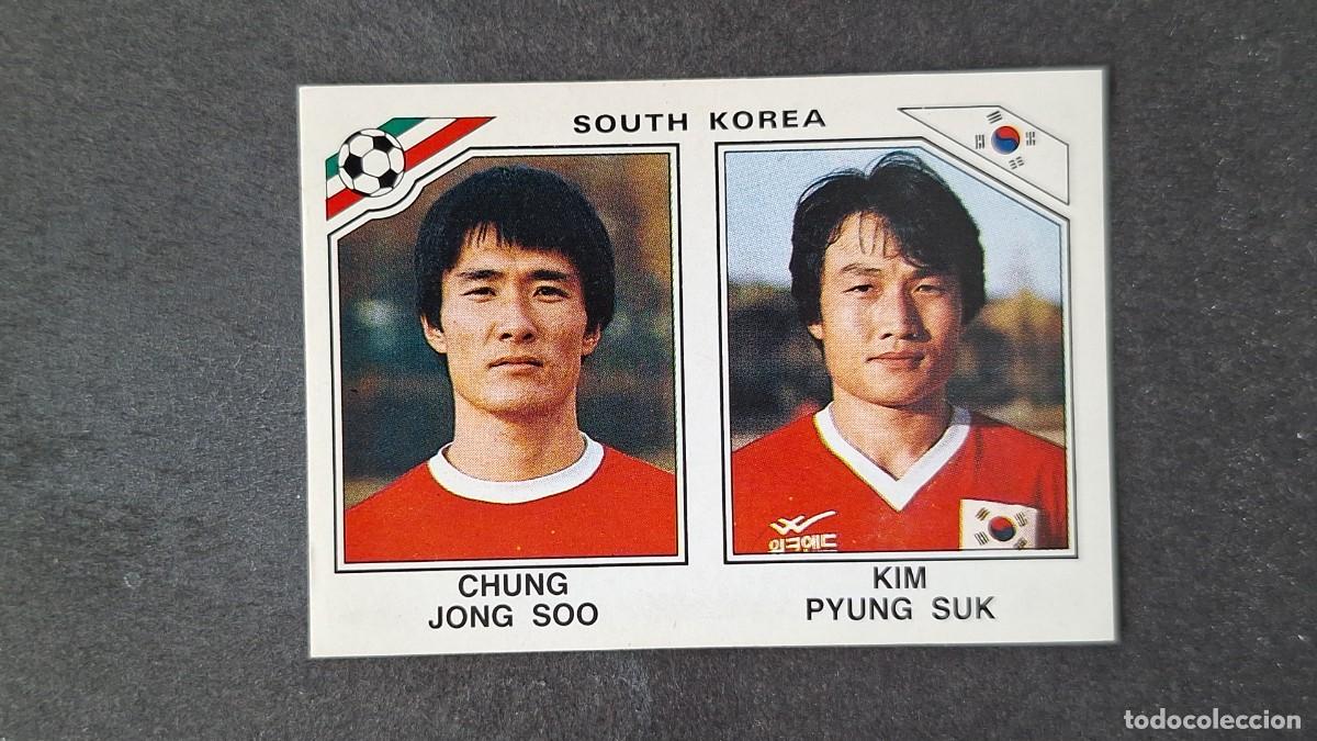 Cromos de F&uacute;tbol: L3 JONG SOO - PYUNG SUK SELECCION KOREA DEL SUR 94 MUNDIAL MEXICO 86 PANINI NUNCA PEGADO SIN PEGAR