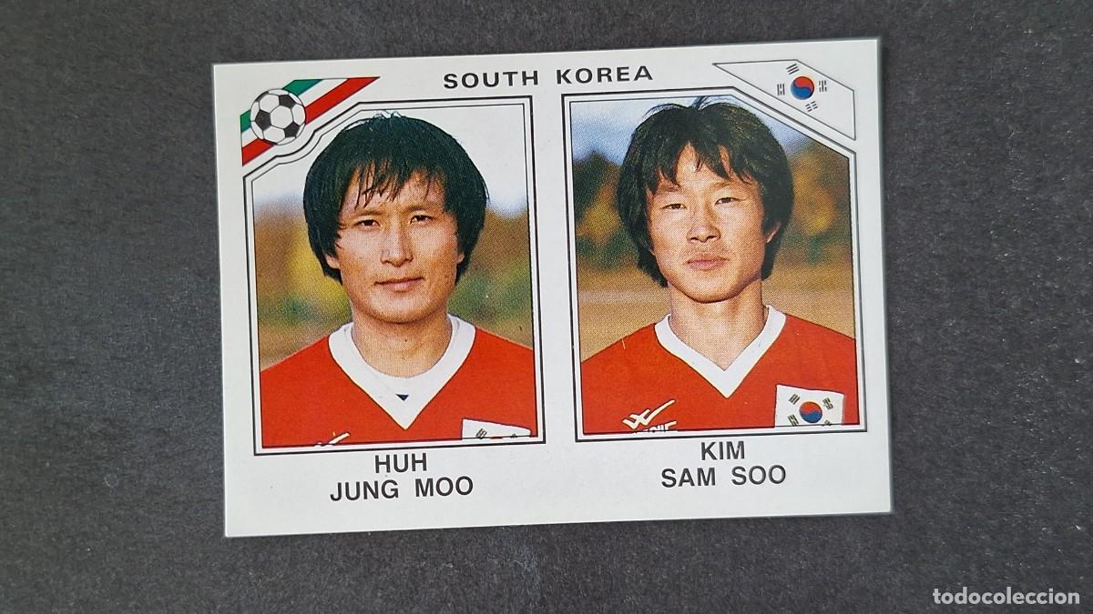 Cromos de F&uacute;tbol: L3 JUNG MOO - SAM SOO SELECCION KOREA DEL SUR 97 MUNDIAL MEXICO 86 PANINI NUNCA PEGADO SIN PEGAR