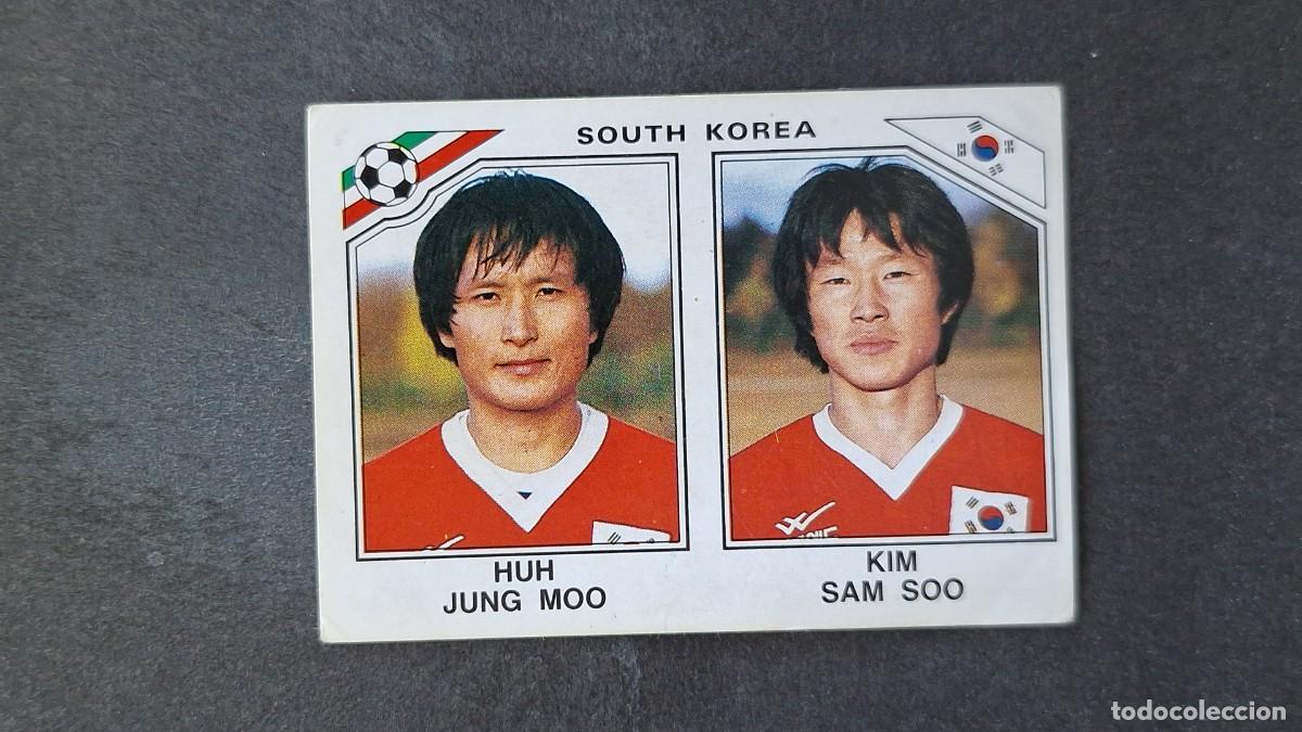 Cromos de F&uacute;tbol: L3 JUNG MOO - SAM SOO SELECCION KOREA DEL SUR 97 MUNDIAL MEXICO 86 PANINI NUNCA PEGADO SIN PEGAR