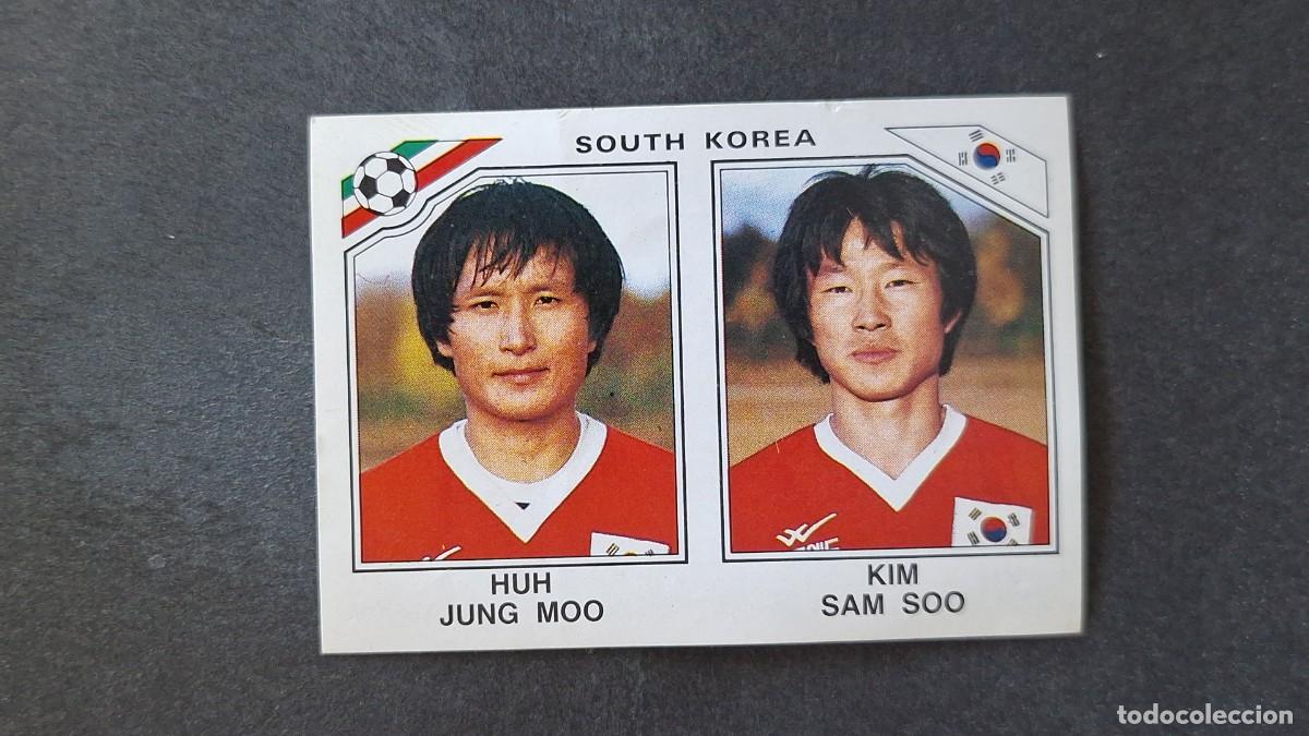 Cromos de F&uacute;tbol: L3 JUNG MOO - SAM SOO SELECCION KOREA DEL SUR 97 MUNDIAL MEXICO 86 PANINI NUNCA PEGADO SIN PEGAR