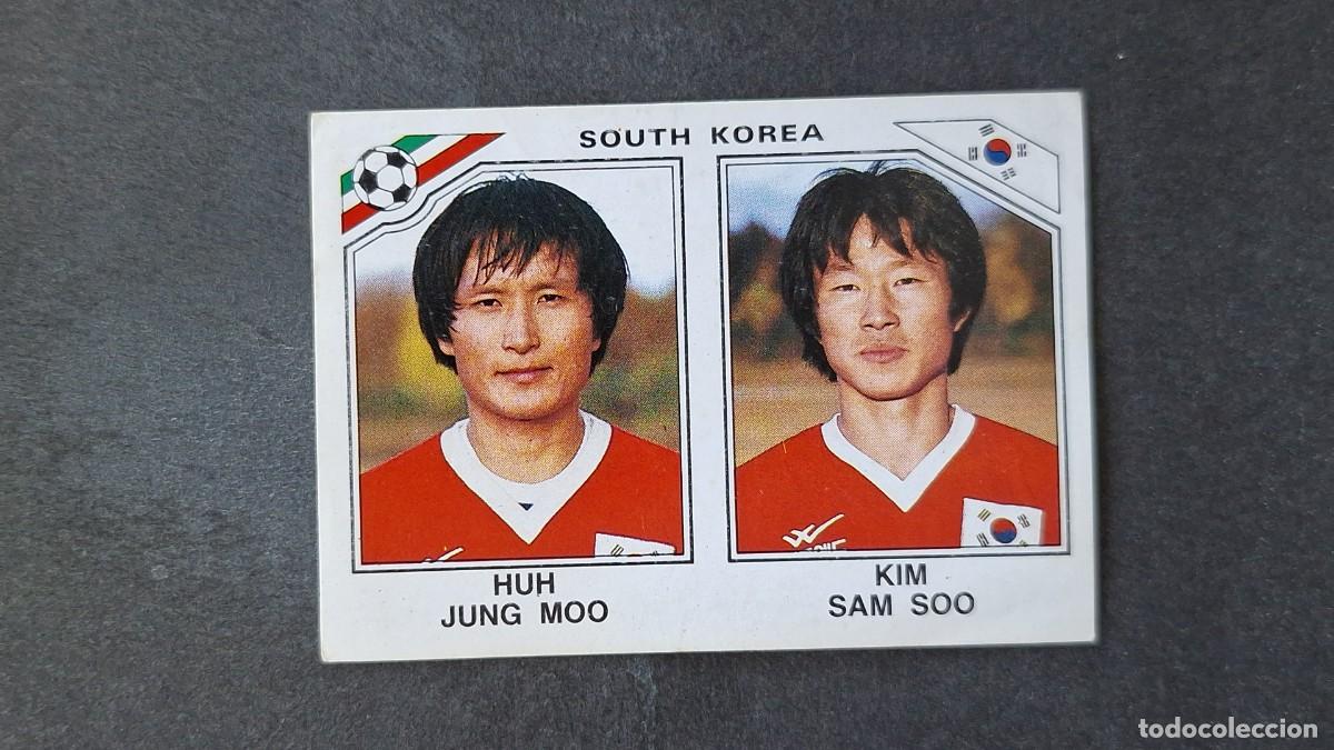 Cromos de F&uacute;tbol: L3 JUNG MOO - SAM SOO SELECCION KOREA DEL SUR 97 MUNDIAL MEXICO 86 PANINI NUNCA PEGADO SIN PEGAR