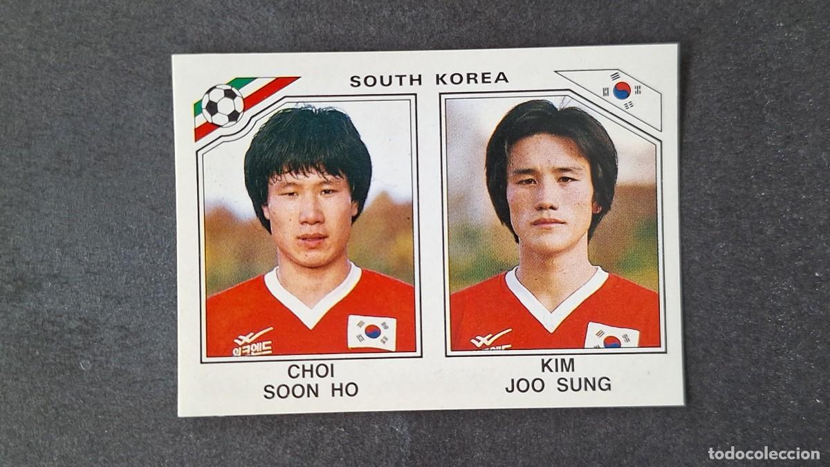 Cromos de F&uacute;tbol: L3 SOON HO - JOO SUNG SELECCION KOREA DEL SUR 98 MUNDIAL MEXICO 86 PANINI NUNCA PEGADO SIN PEGAR