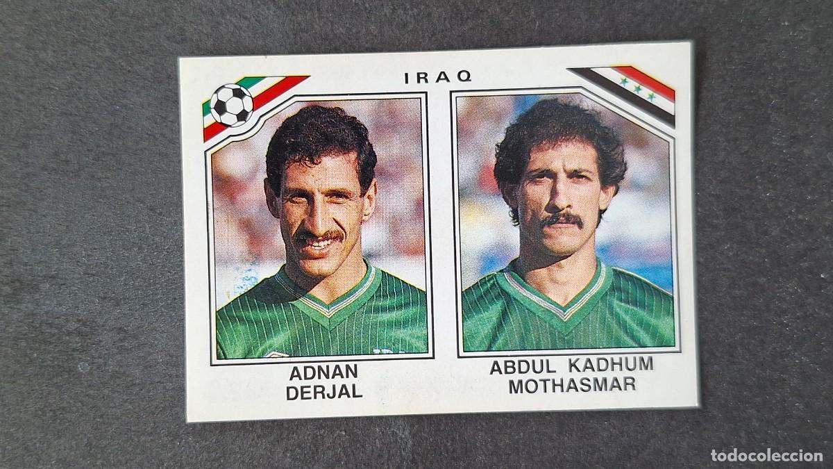 Cromos de F&uacute;tbol: L3 ADNAN DERJAL - MOTHASMAR SELECCION IRAQ 103 MUNDIAL MEXICO 86 PANINI NUNCA PEGADO SIN PEGAR