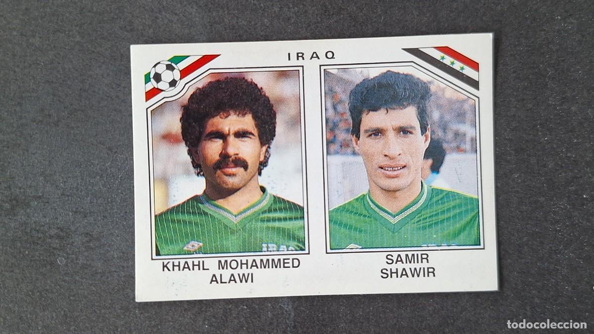 Cromos de F&uacute;tbol: L3 ALAWI - SAMIR SHAWIR SELECCION IRAQ 104 MUNDIAL MEXICO 86 PANINI NUNCA PEGADO SIN PEGAR