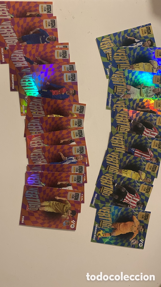 Cromos de F&uacute;tbol: Lote 22+ Cartas Panini Megacracks 25/26 - V&eacute;rtigo & V&eacute;rtigo Power