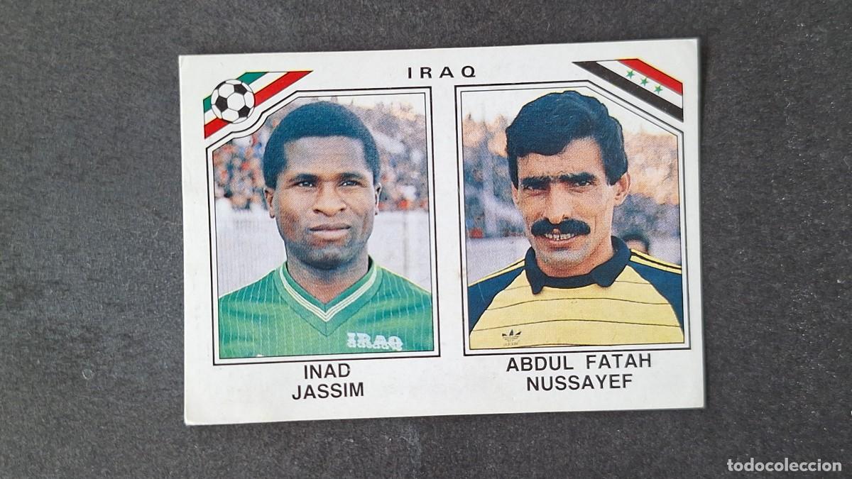 Cromos de F&uacute;tbol: L3 INAD JASSIM - NUSSAYEF SELECCION IRAQ 109 MUNDIAL MEXICO 86 PANINI NUNCA PEGADO SIN PEGAR