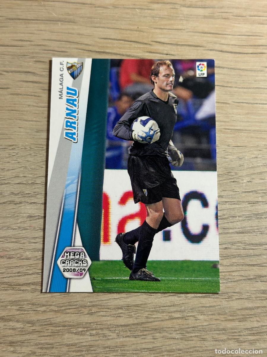 Cromos de F&uacute;tbol: 164 BIS ARNAU MALAGA NUEVA FICHA MEGACRACKS LIGA 2008 2009 PANINI 08 09