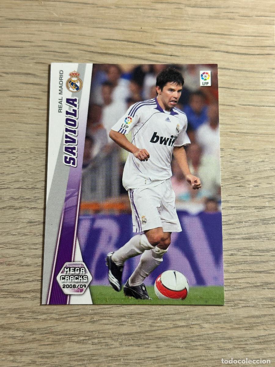 Cromos de F&uacute;tbol: 161 BIS SAVIOLA REAL MADRID NUEVA FICHA MEGACRACKS LIGA 2008 2009 PANINI 08 09