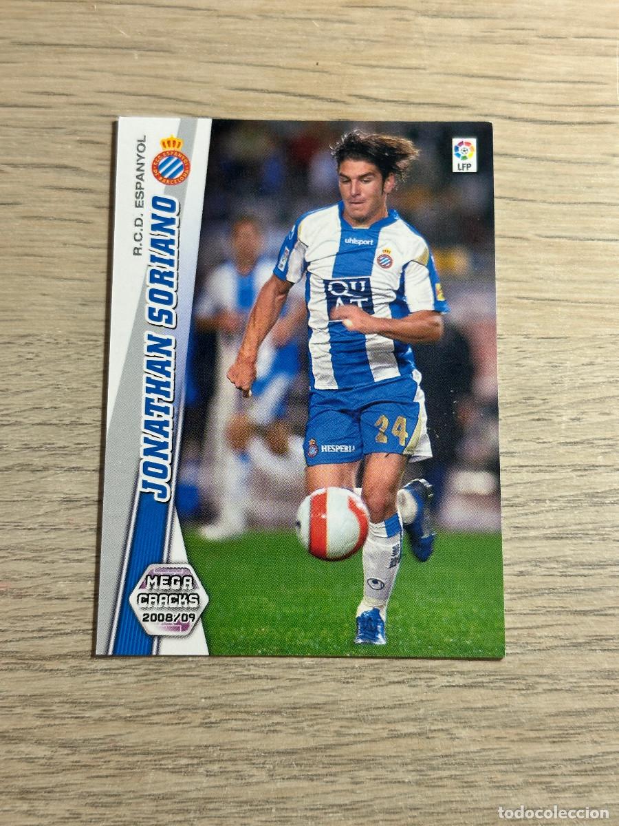 Cromos de F&uacute;tbol: 126 BIS JONATHAN SORIANO ESPAYOL NUEVA FICHA MEGACRACKS LIGA 2008 2009 PANINI 08 09