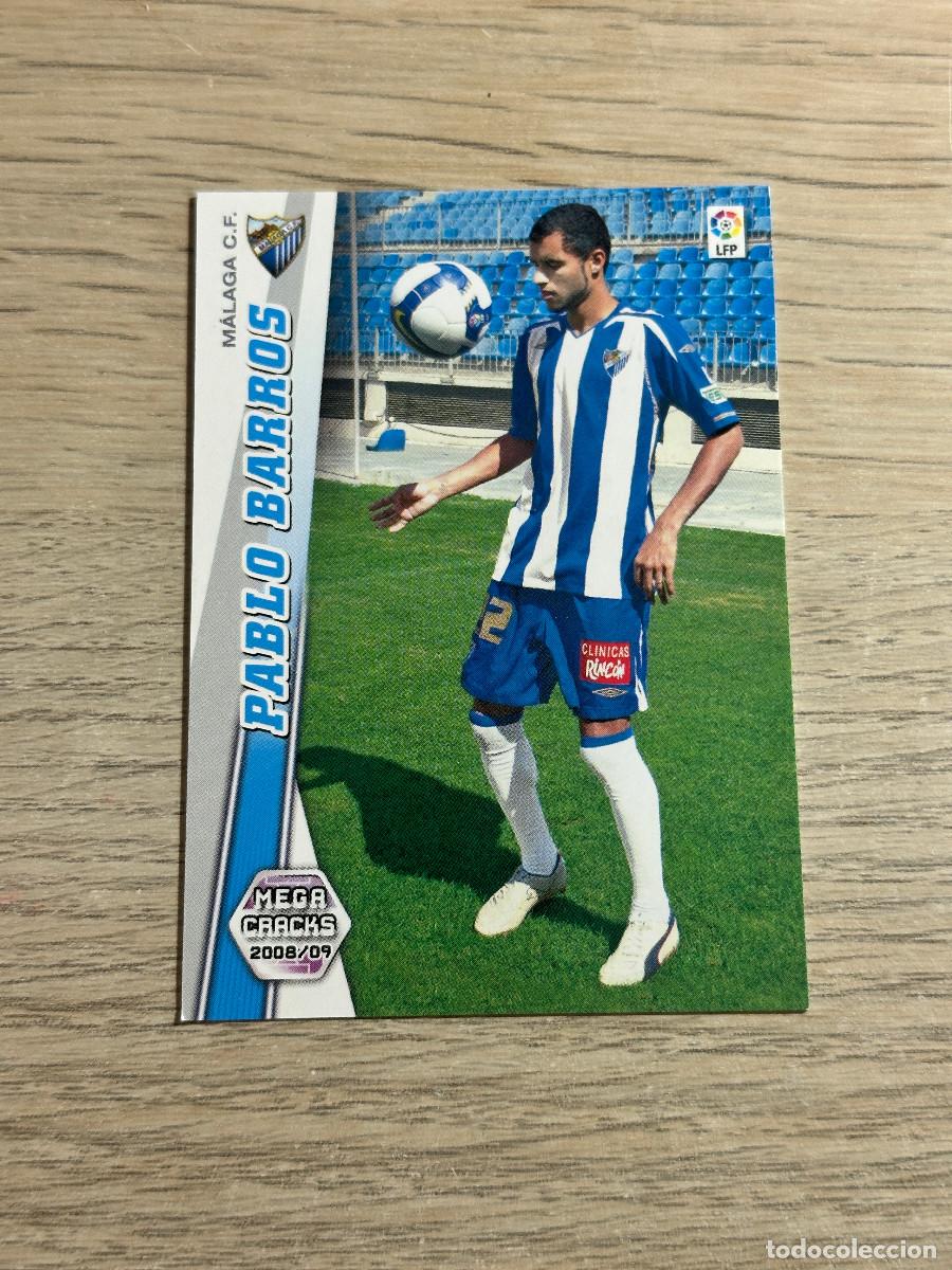 Cromos de F&uacute;tbol: 471 PABLO BARROS NUEVO FICHAJE MALAGA MEGACRACKS LIGA 2008 2009 PANINI 08 09