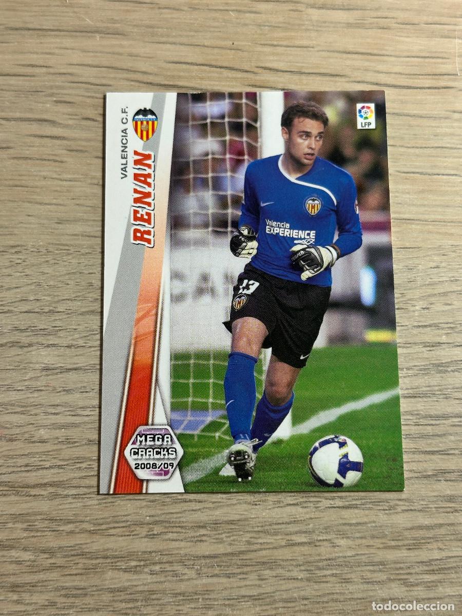 Cromos de F&uacute;tbol: 477 RENAN NUEVO FICHAJE VALENCIA MEGACRACKS LIGA 2008 2009 PANINI 08 09