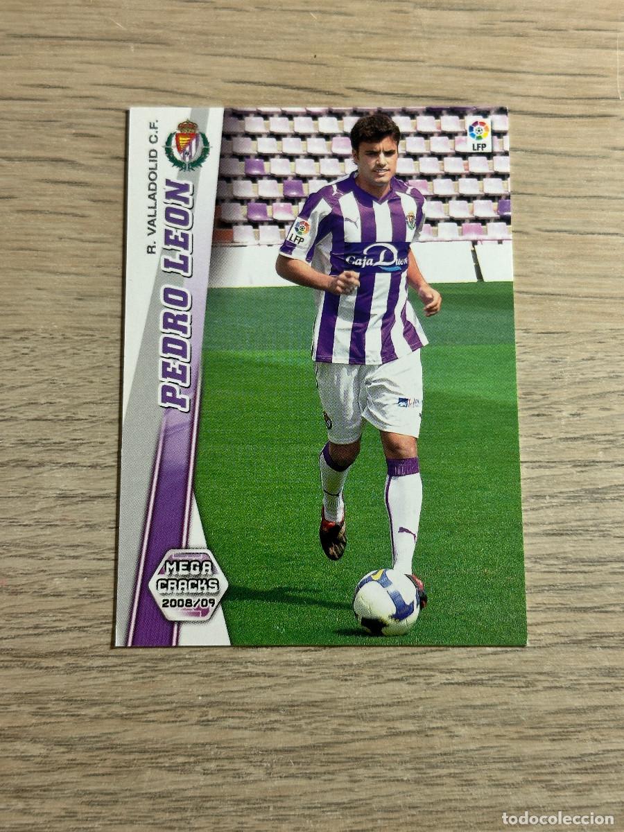 Figurine di Calcio: 486 PEDRO LEON NUEVO FICHAJE VALLADOLID MEGACRACKS LIGA 2008 2009 PANINI 08 09