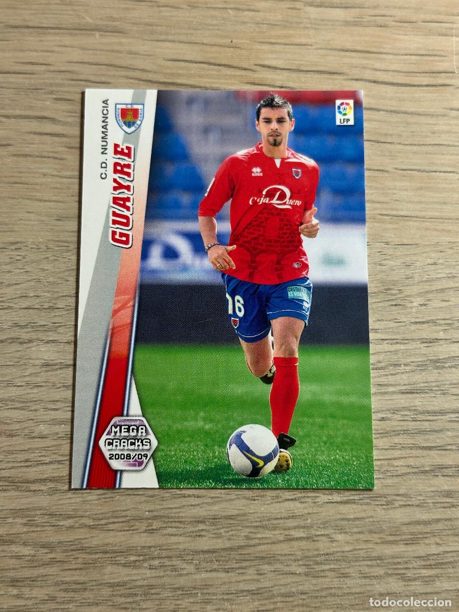 Figurine di Calcio: 487 GUAYRE NUEVO FICHAJE NUMANCIA MEGACRACKS LIGA 2008 2009 PANINI 08 09