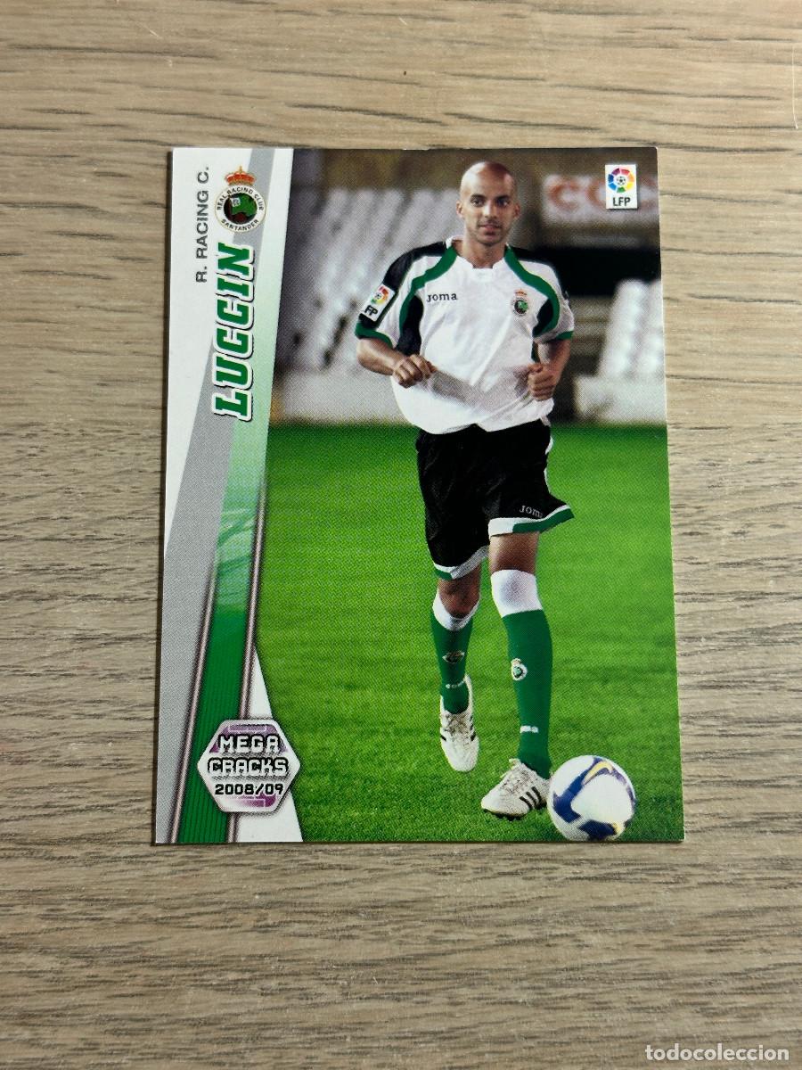 Cromos de F&uacute;tbol: 489 LUCCIN NUEVO FICHAJE RACING MEGACRACKS LIGA 2008 2009 PANINI 08 09
