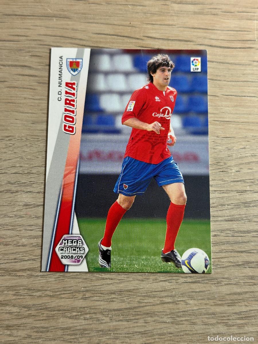 Figurine di Calcio: 490 GOIRIA NUEVO FICHAJE NUMANCIA MEGACRACKS LIGA 2008 2009 PANINI 08 09