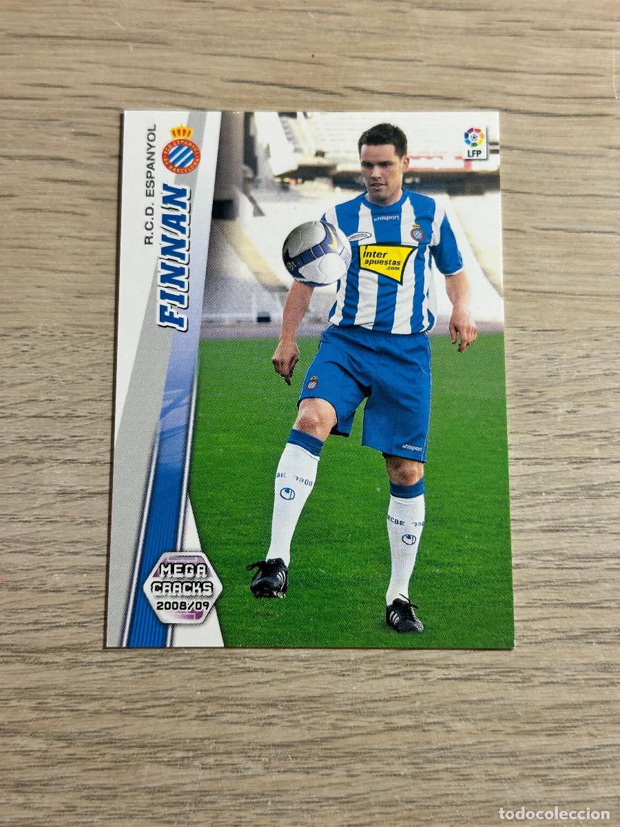 Figurine di Calcio: 491 FINNAN NUEVO FICHAJE ESPANYOL MEGACRACKS LIGA 2008 2009 PANINI 08 09