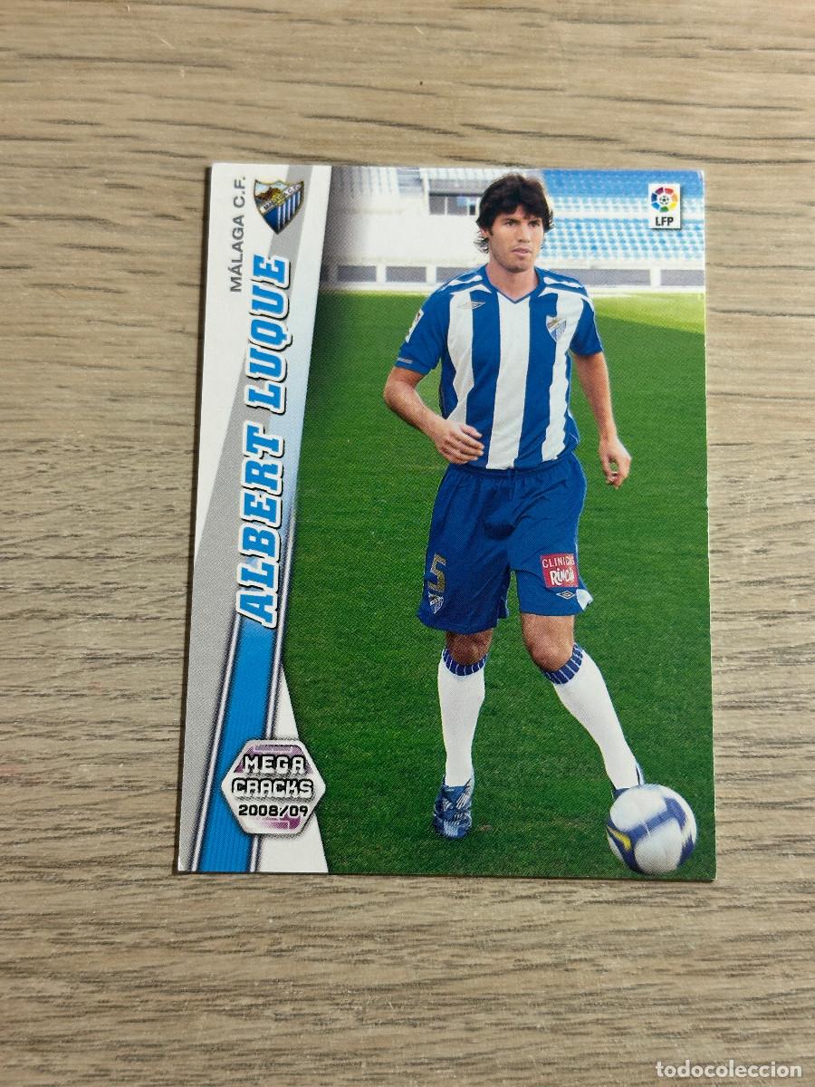 Figurine di Calcio: 492 ALBERT LUQUE NUEVO FICHAJE MALAGA MEGACRACKS LIGA 2008 2009 PANINI 08 09