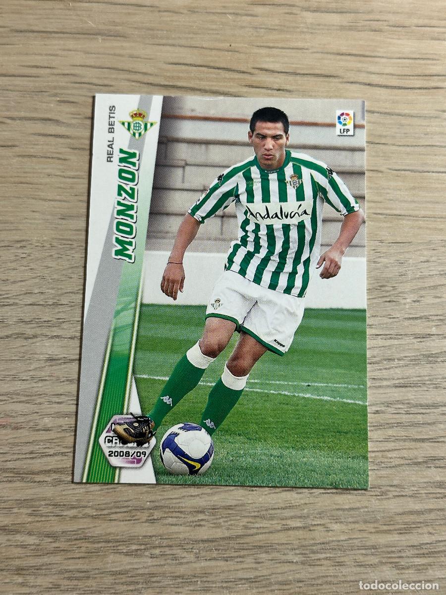 Figurine di Calcio: 493 MONZON NUEVO FICHAJE BETIS MEGACRACKS LIGA 2008 2009 PANINI 08 09