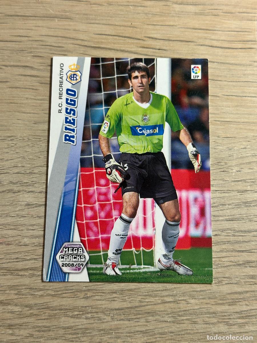 Cromos de F&uacute;tbol: 462 RIESGO NUEVO FICHAJE RECREATIVO MEGACRACKS LIGA 2008 2009 PANINI 08 09