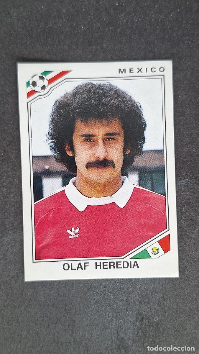 Cartes &agrave; collectionner de Football: L3 OLAF HEREDIA SELECCION MEXICO 127 MUNDIAL MEXICO 86 PANINI NUNCA PEGADO SIN PEGAR