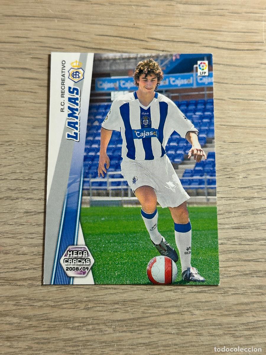 Cromos de F&uacute;tbol: 448 LAMAS NUEVO FICHAJE RECREATIVO MEGACRACKS LIGA 2008 2009 PANINI 08 09